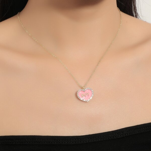

18K Gold Plated Heart Charm Necklace