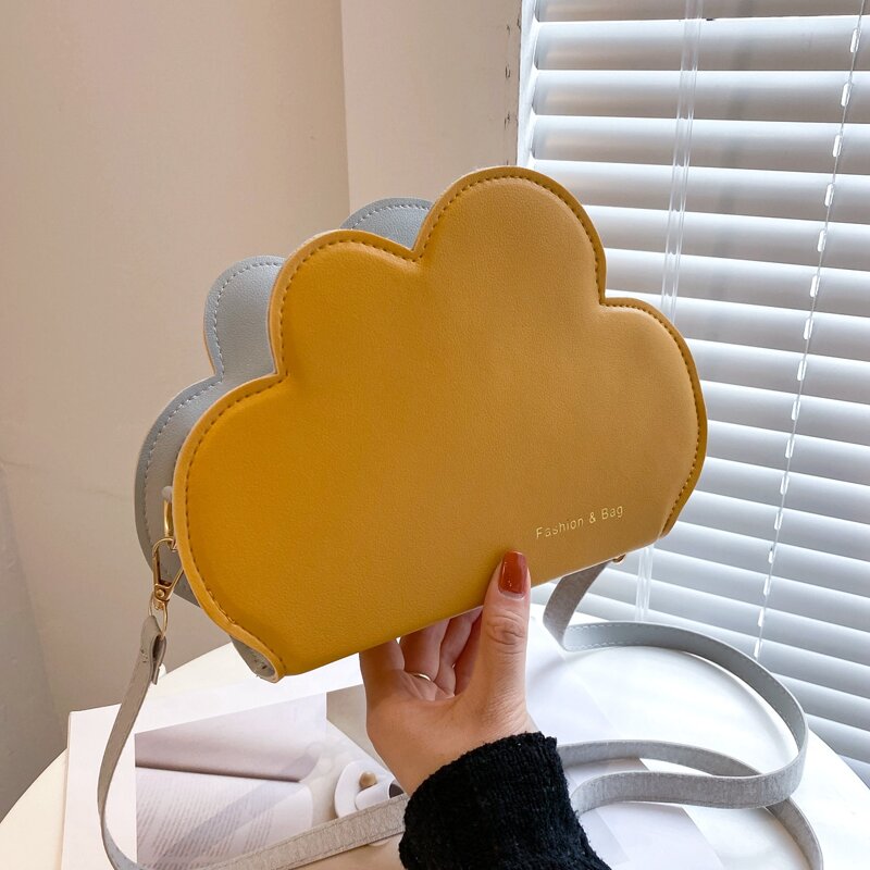 

Cloud Shaped Crossbody Bag, Yellow