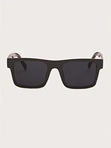 Men Square Frame Sunglasses - Black - View 3