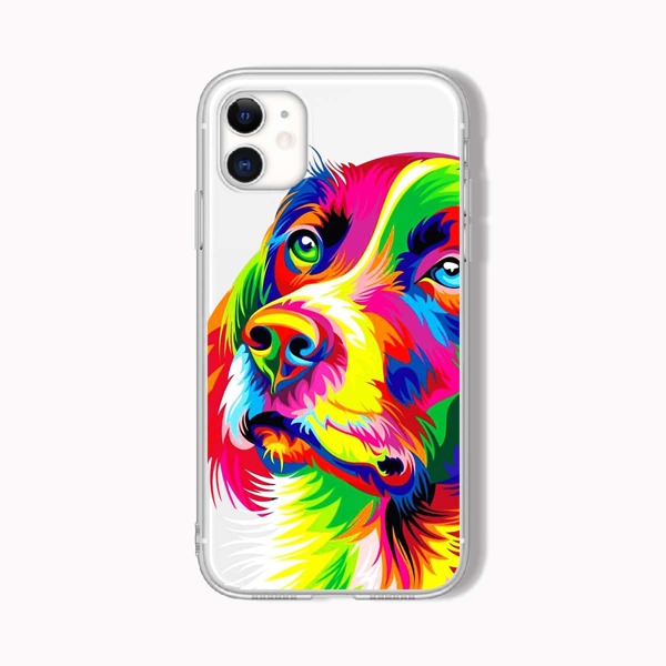 

Dog Painted Phone Case, Multicolor