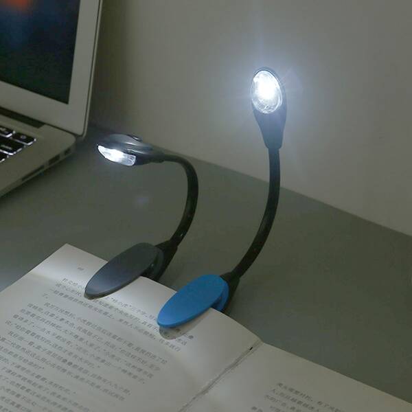 

1pc Random Reading Lamp With Clip, White