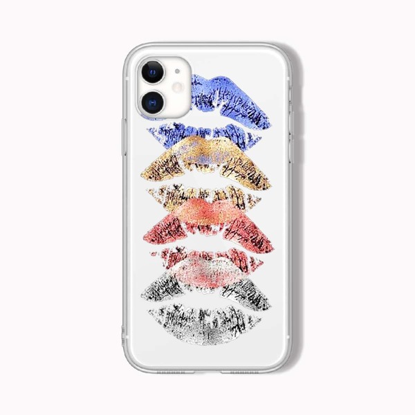 

Lip Print Phone Case, Multicolor