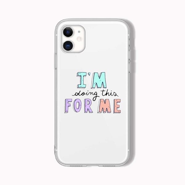 

Letter Graphic Phone Case, Multicolor