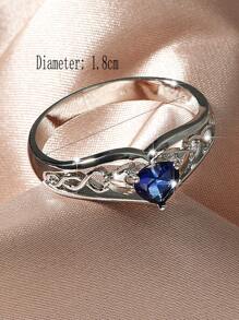 Gemstone Decor Ring For Women For Party Banquet Wedding