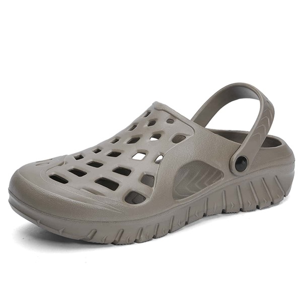 

Men Hollow Out Vented Clogs, Khaki