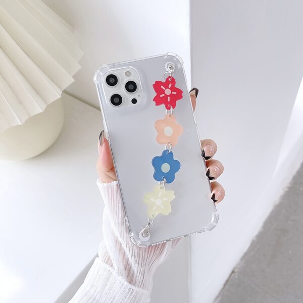 

Flower Hand Strap Phone Case, Multicolor