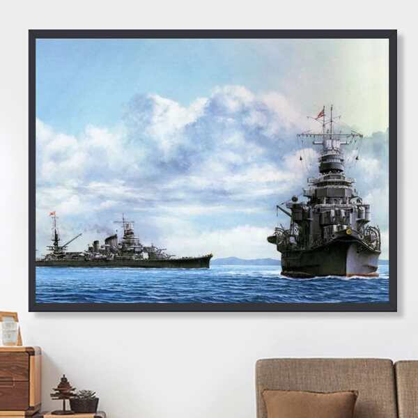 

Steamship Print DIY Diamond Unframed Painting, Multicolor