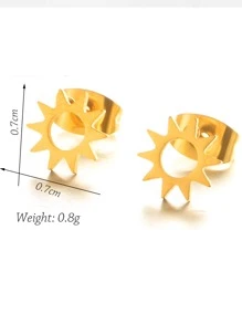 Hoa tai Sun Stud - Vàng - Xem 3