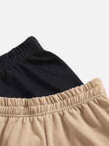 SHEIN EZwear 2 Gói Quần Short Thể Thao Lưng Thun Co Giãn Chắc Chắn - Nhiều màu - Xem 5
