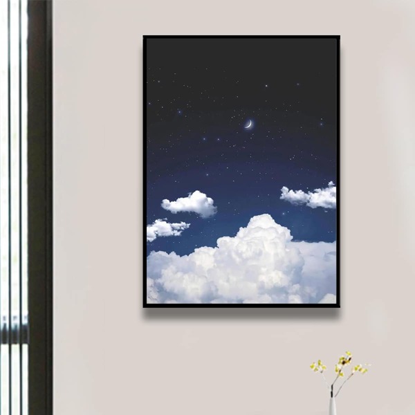 

Cloud Print DIY Diamond Unframed Painting, Multicolor