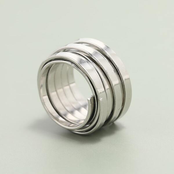 

Minimalist Wide Ring, Silver