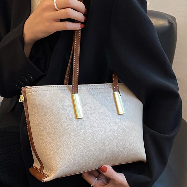 

Minimalist Tote Bag, Beige