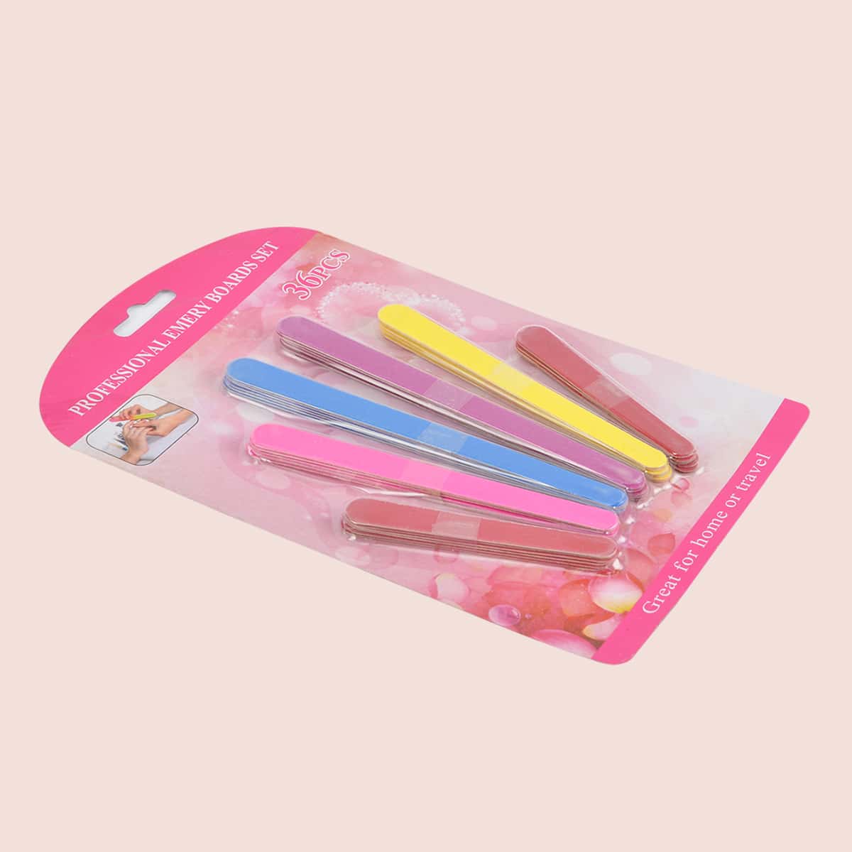 

36pcs Plain Nail File, Multicolor