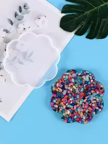 Khuôn Epoxy thiết kế hoa - trắng - Xem 4