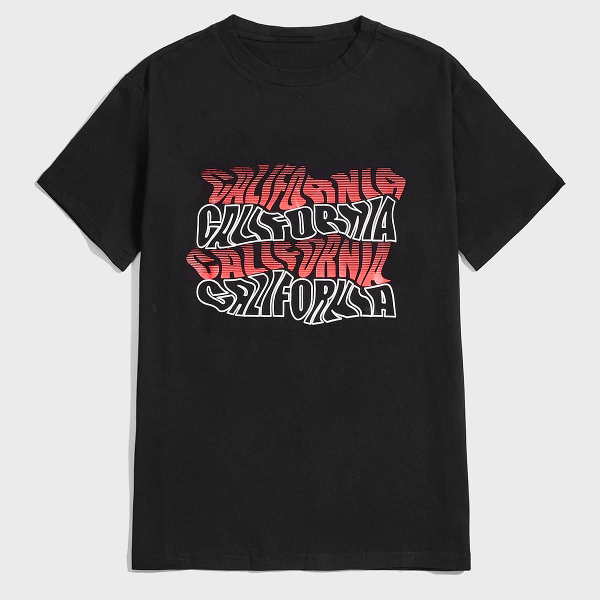 

Guys Letter Tee, Black
