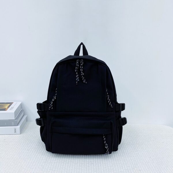 

Minimalist Large Capacity School Bag, Black