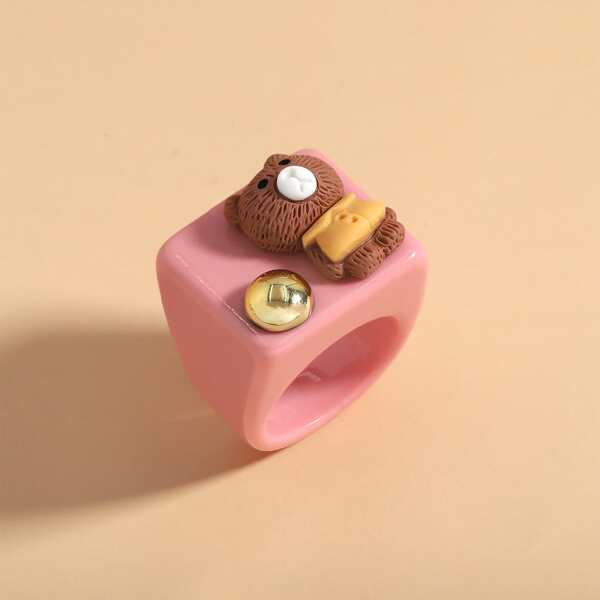 

Cartoon Bear Decor Ring, Multicolor