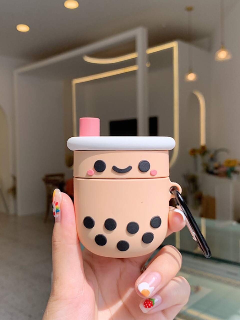 Cartoon Milk Tea Shaped Case Compatible With Airpods