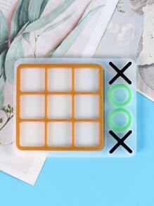 Letter Graphic Epoxy Mold, Clear Tic Tac Toe Silicone Mold For DIY - White - View 4