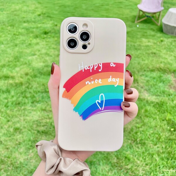 

Rainbow Pattern Phone Case, Multicolor