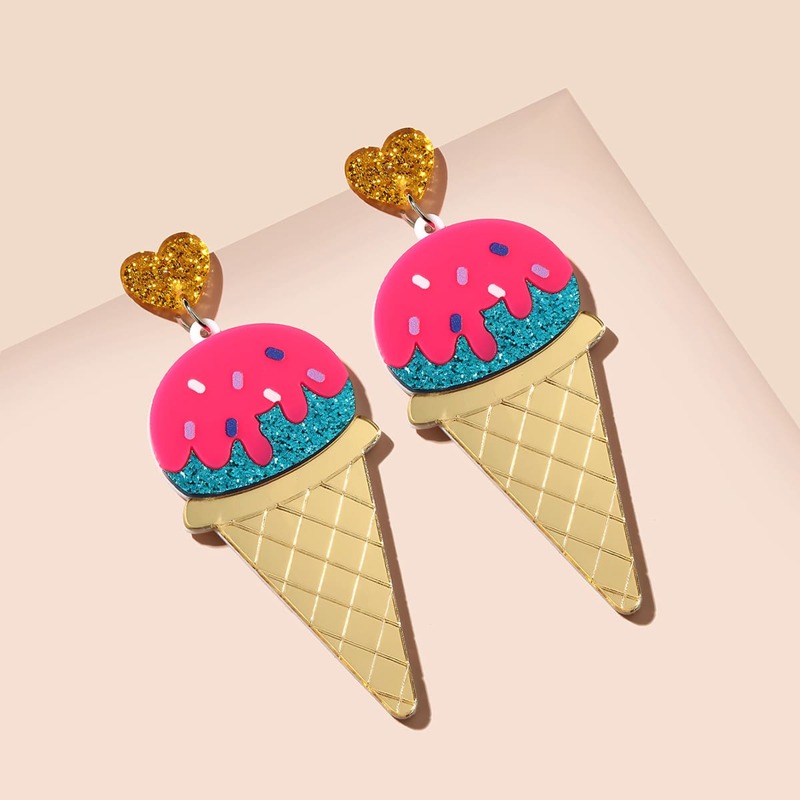 

Ice Cream Drop Earrings, Multicolor