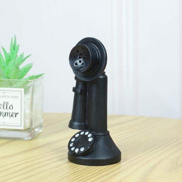 

Retro Telephone Art Decoration, Black