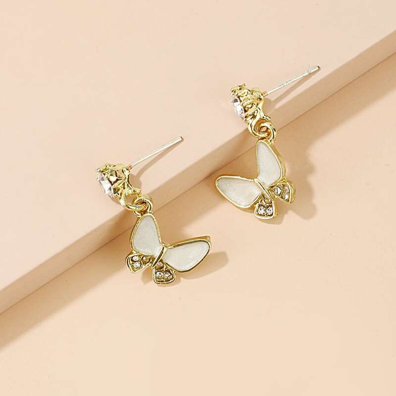 

Butterfly Decor Earrings, Multicolor