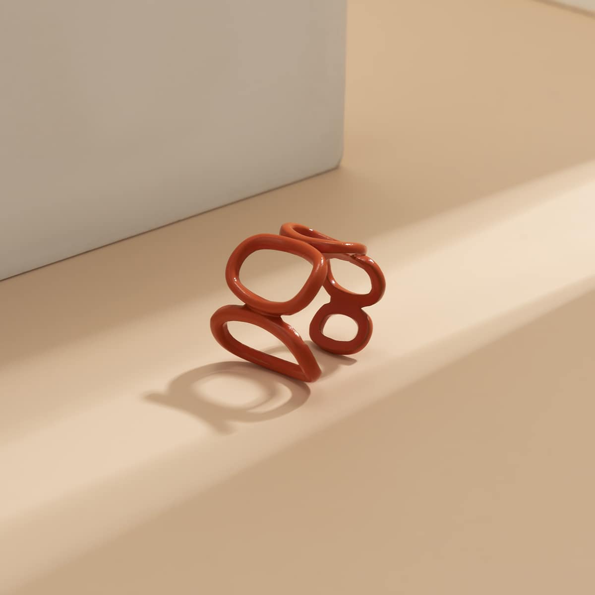 

Hollow Out Cuff Ring, Orange