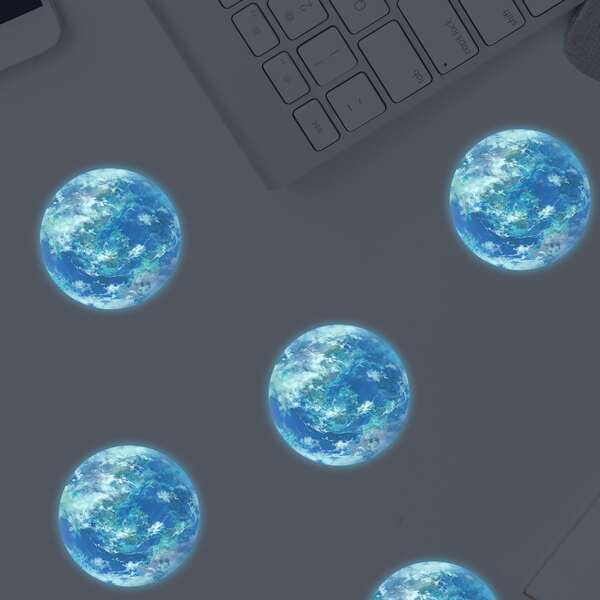 

5pcs Earth Glow Sticker, Multicolor