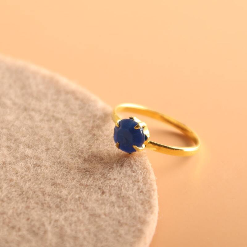 

Gemstone Decor Ring, Blue