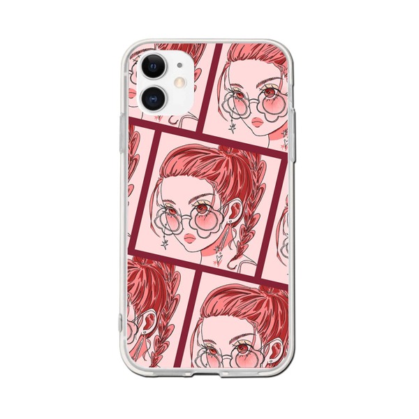

Cartoon Girl Phone Case, Multicolor