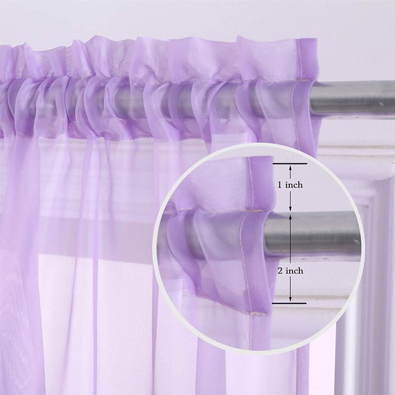 

Solid Color Single Panel Curtain, Mauve purple