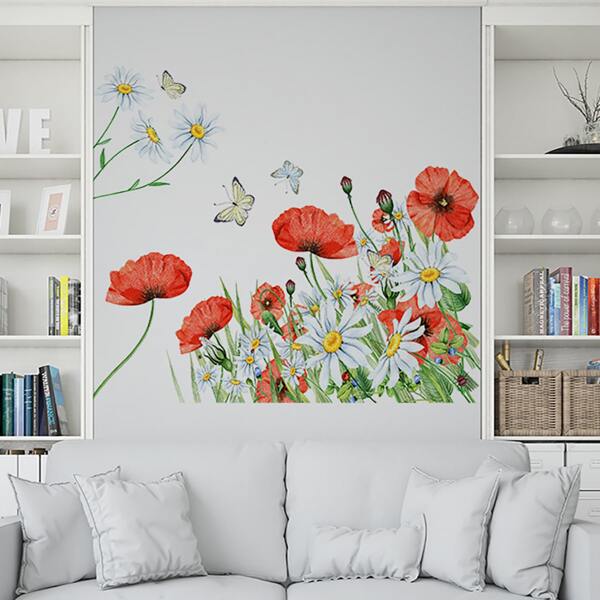 

Flower Print Wall Sticker, Multicolor