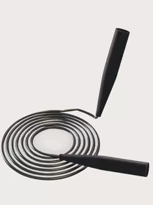1pc Solid Sports Skipping Rope - Black - View 1