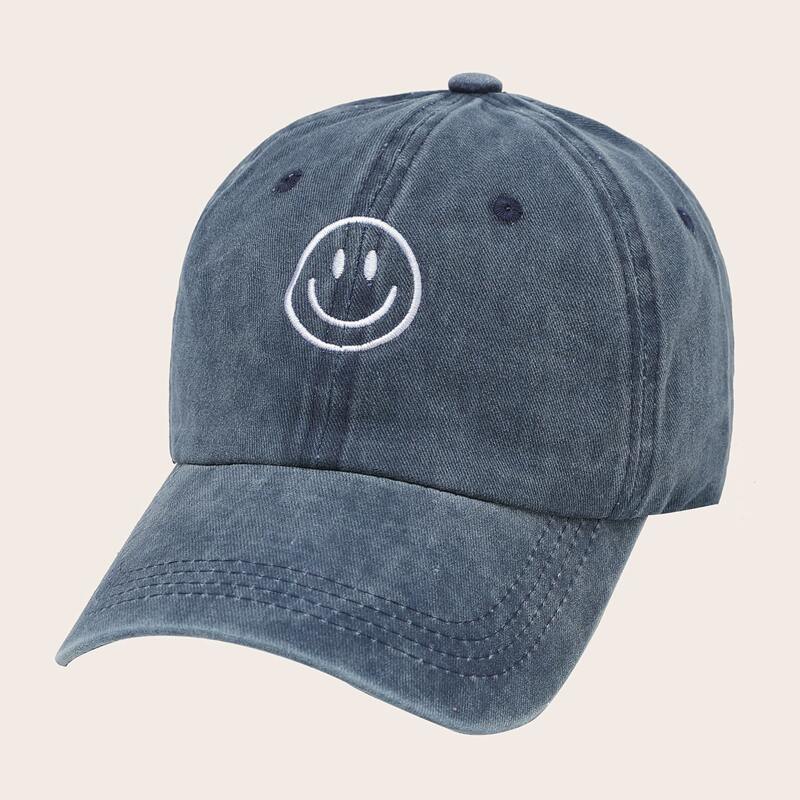 

Guys Expression Embroidery Baseball Cap, Navy blue