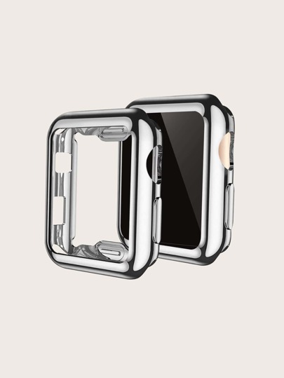 1pc Tpu Full Coverage Protective Case Compatible With Apple Watch 1-9 Series, Water Resistant, Anti-drop, Fits 38/40/41/42/44/45/49mm Smartwatch Band Accessory Compatible With Apple Watch Ultra/se/8/7/6/5/4/3/2/1 (cleaning Cloth Not Included)