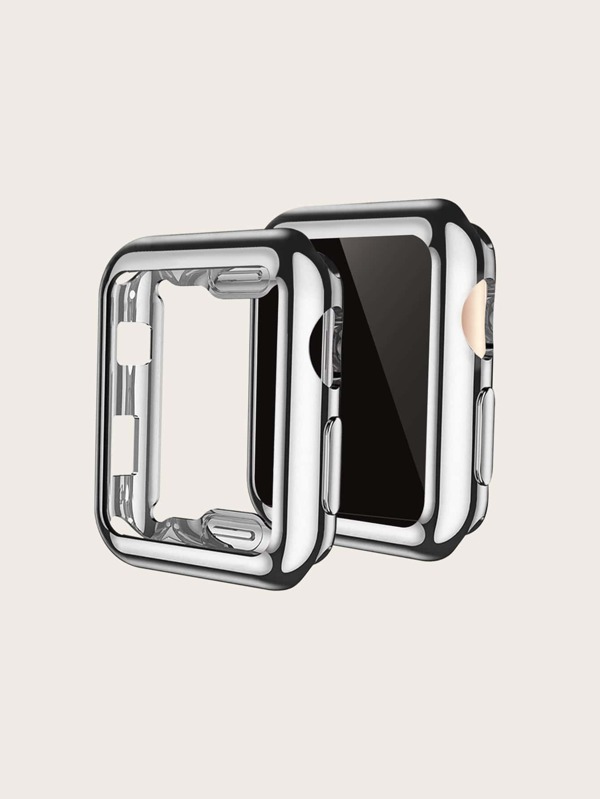 1pc Tpu Full Coverage Protective Case Compatible With Apple Watch 1-9 Series, Water Resistant, Anti-drop, Fits 38/40/41/42/44/45/49mm Smartwatch Band Accessory Compatible With Apple Watch Ultra/se/8/7/6/5/4/3/2/1 (cleaning Cloth Not Included)