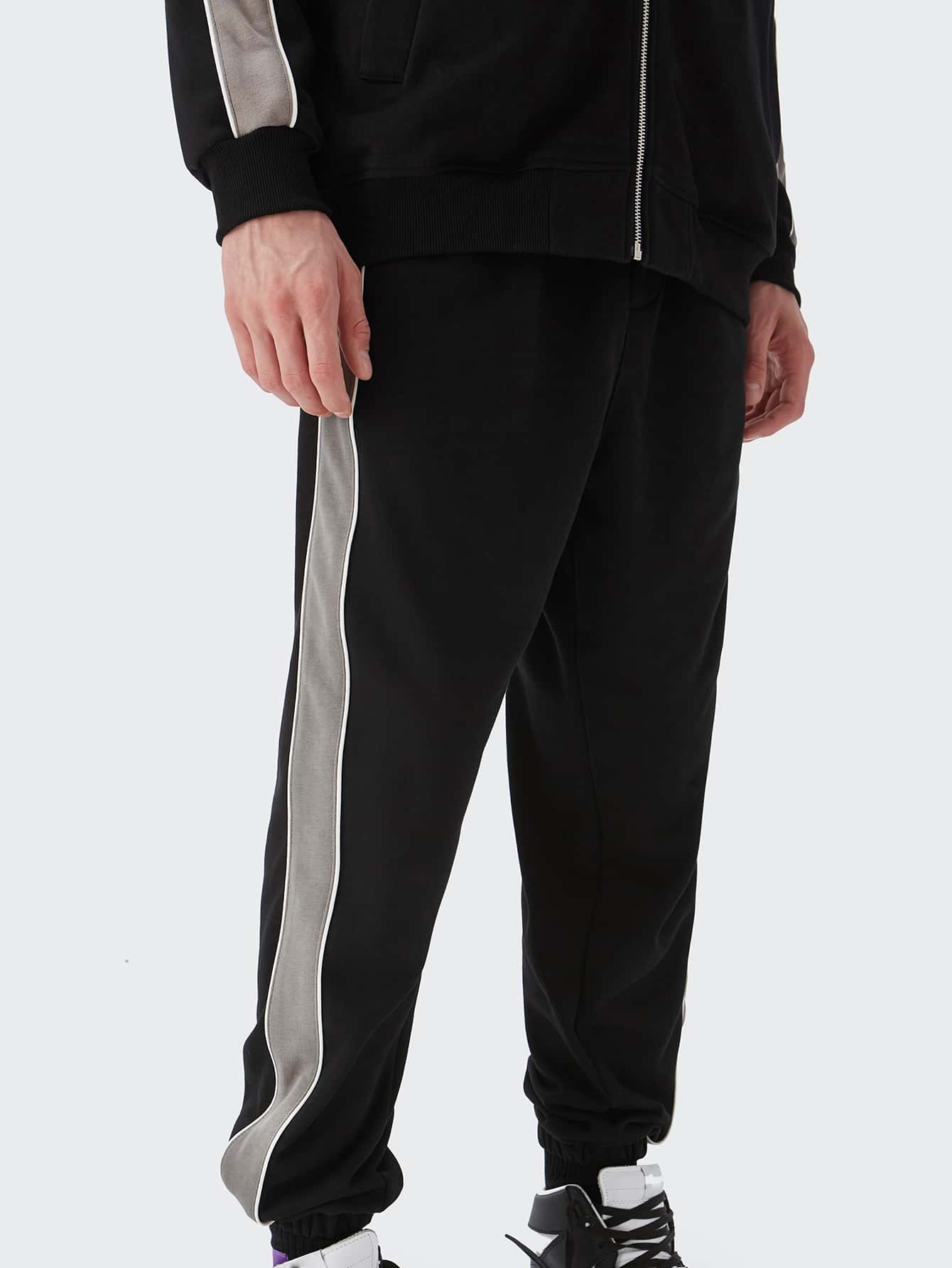 Men Side Stripe Sweatpants SHEIN
