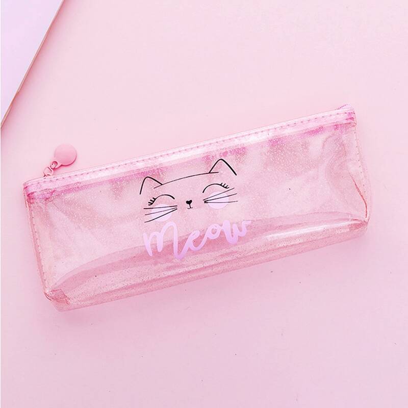 

Letter Graphic Pencil Bag, Pink