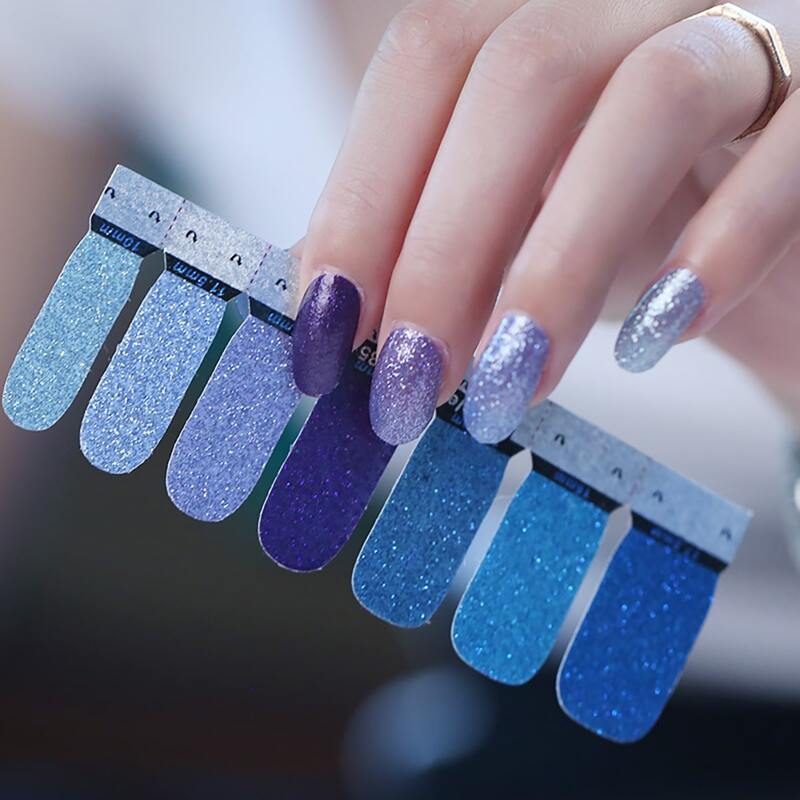 

1sheet Ombre Nail Art Sticker, Multicolor