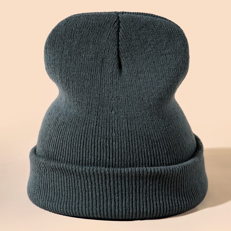 

Guys Solid Knitted Hat, Dark grey