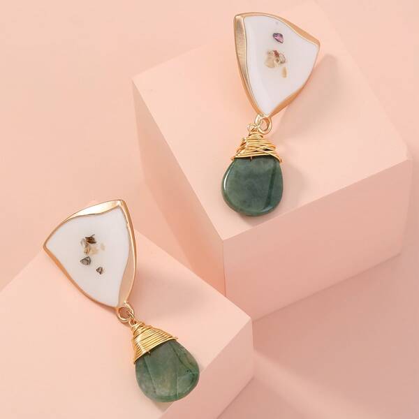 

Water Drop Earrings, Multicolor