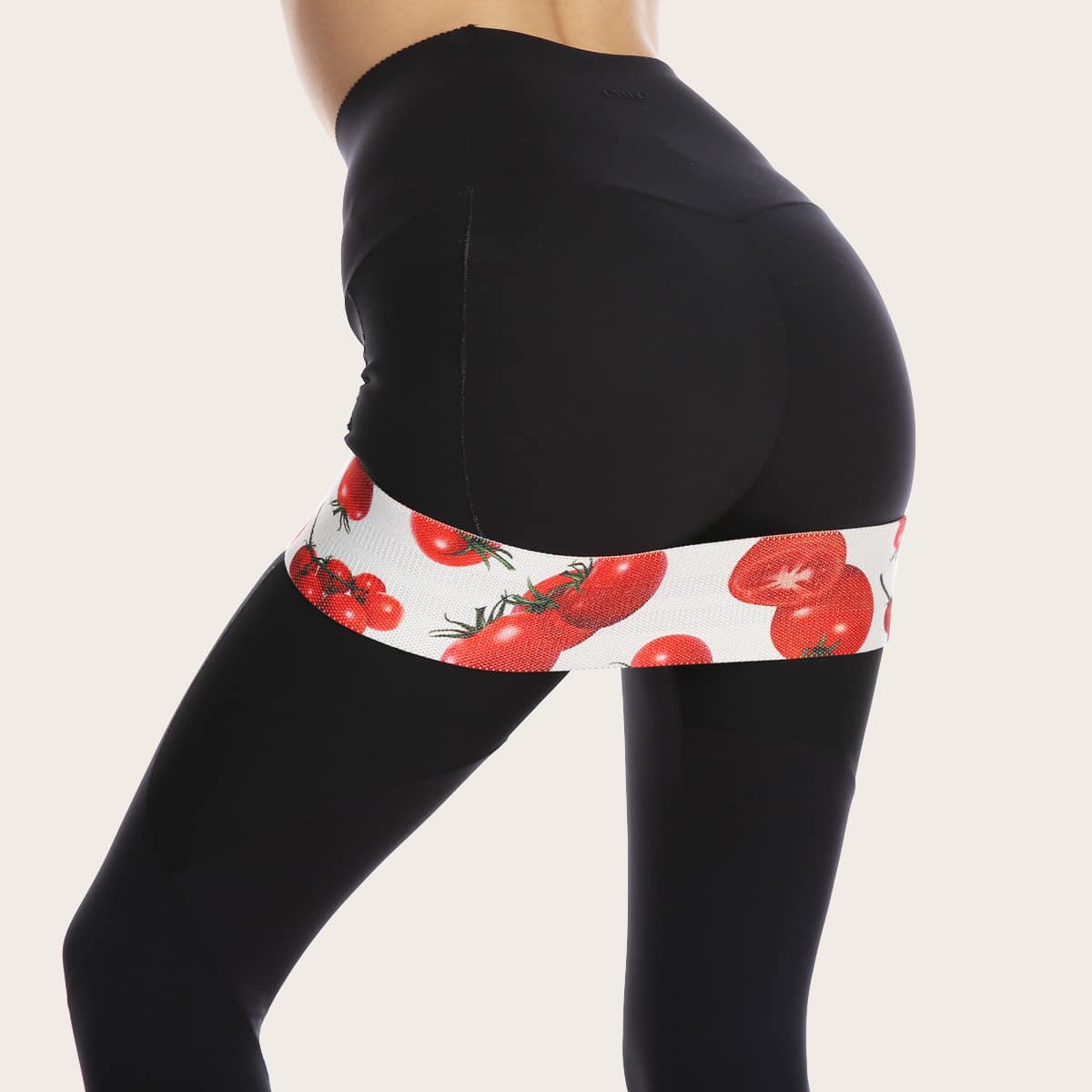 

Tomato Pattern Buttocks Workout Resistance Band, Red