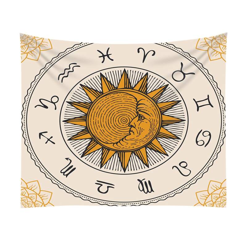 

Sun & Moon Print Tapestry, Multicolor