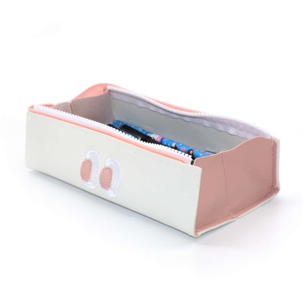

1pc Eye Embroidery Pencil Bag, White
