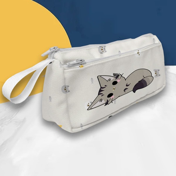 

Cartoon Graphic Pencil Case, White
