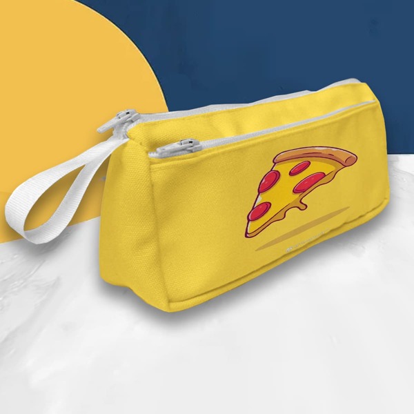 

Pizza Print Pencil Case, Yellow