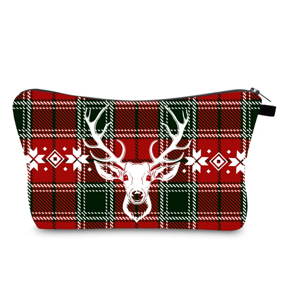 

Christmas Deer Zipper Makeup Bag, Multicolor