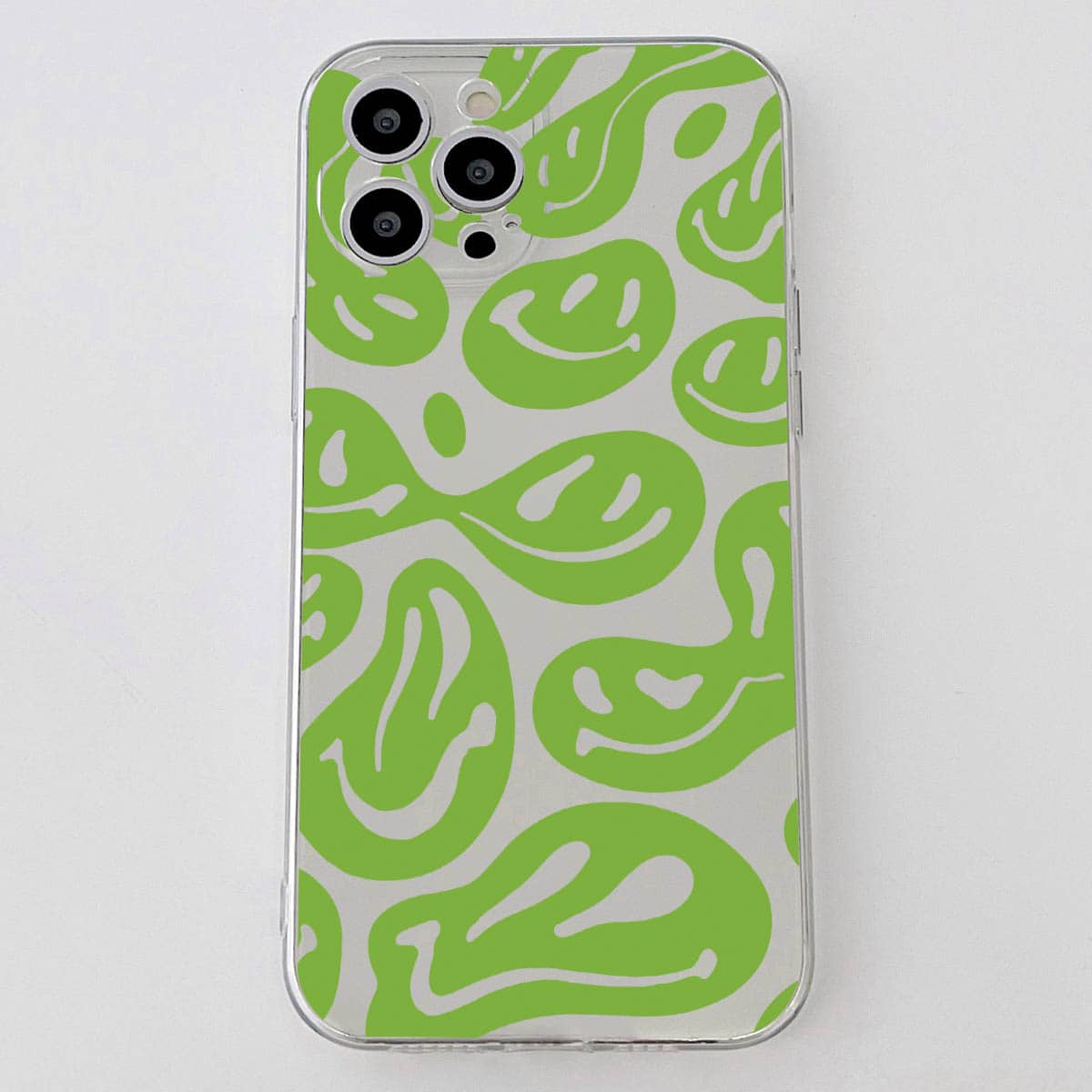 

Smile Pattern Phone Case, Green