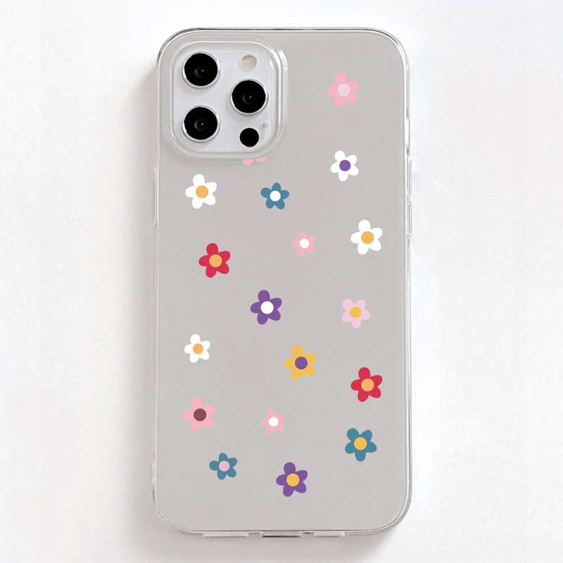 

Flower Pattern Phone Case, Clear